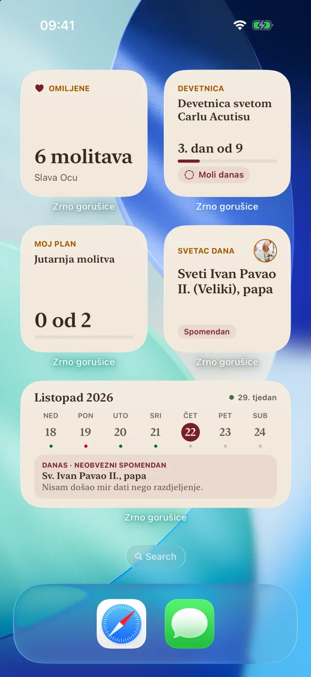 Widgeti na početnom zaslonu iPhonea