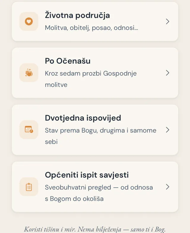 Izbor načina ispita savjesti